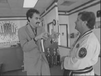 Borat tries the double Jew's claw attack