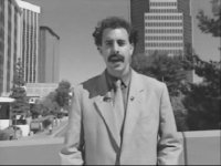 Borat looks for a job in Da USA